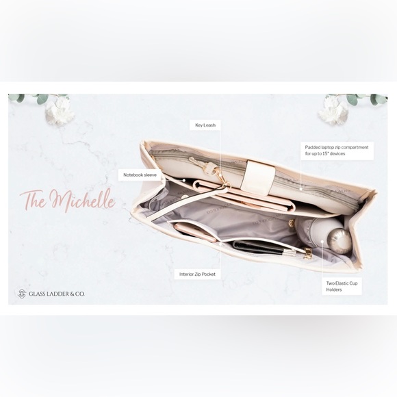 Glass Ladder & Co: small michelle tote in lavender/silver (old model) + dust bag - Picture 4 of 13